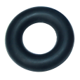 YATE - Posilovací kroužek tuhý černý