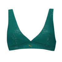 PUMA - EMBOSSED V-NECK PLUNGE  TOP 1P DÁMSKÝ BIKINY VRCHNÍ DÍL PLAVEK