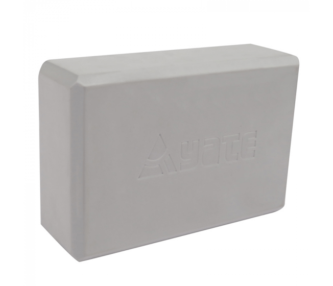 YATE - YOGA Block - 22,8x15,2x7,6 cm šedý