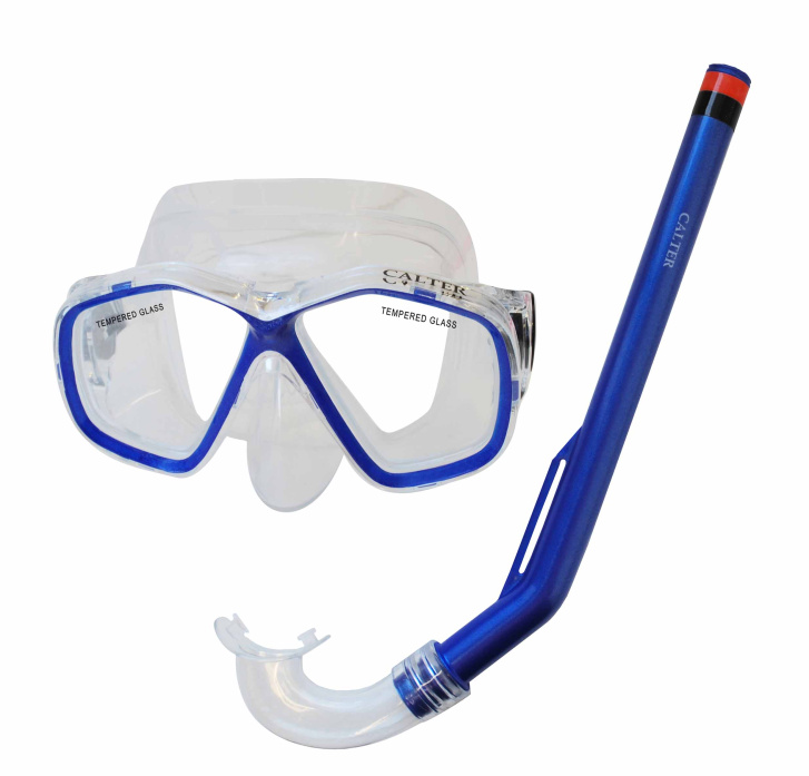 CALTER - SET BRÝLE A ŠNORCHL KIDS MODRÝ